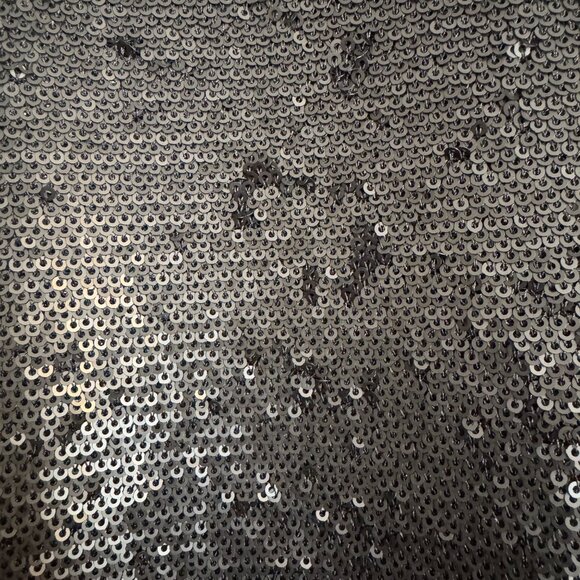 NWOT - GAP Three-Quarter Sleeve Sequin Top - L - True Black - Picture 3 of 6